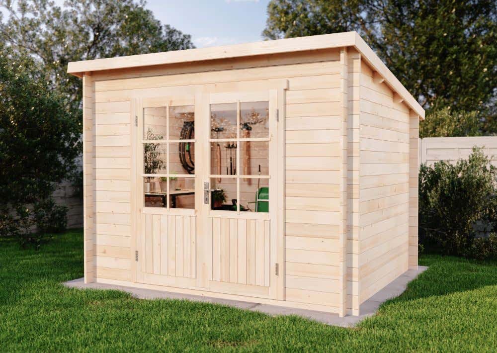 Pultdach Gartenhaus Maria | 3x3m | Restposten 17% Rabatt