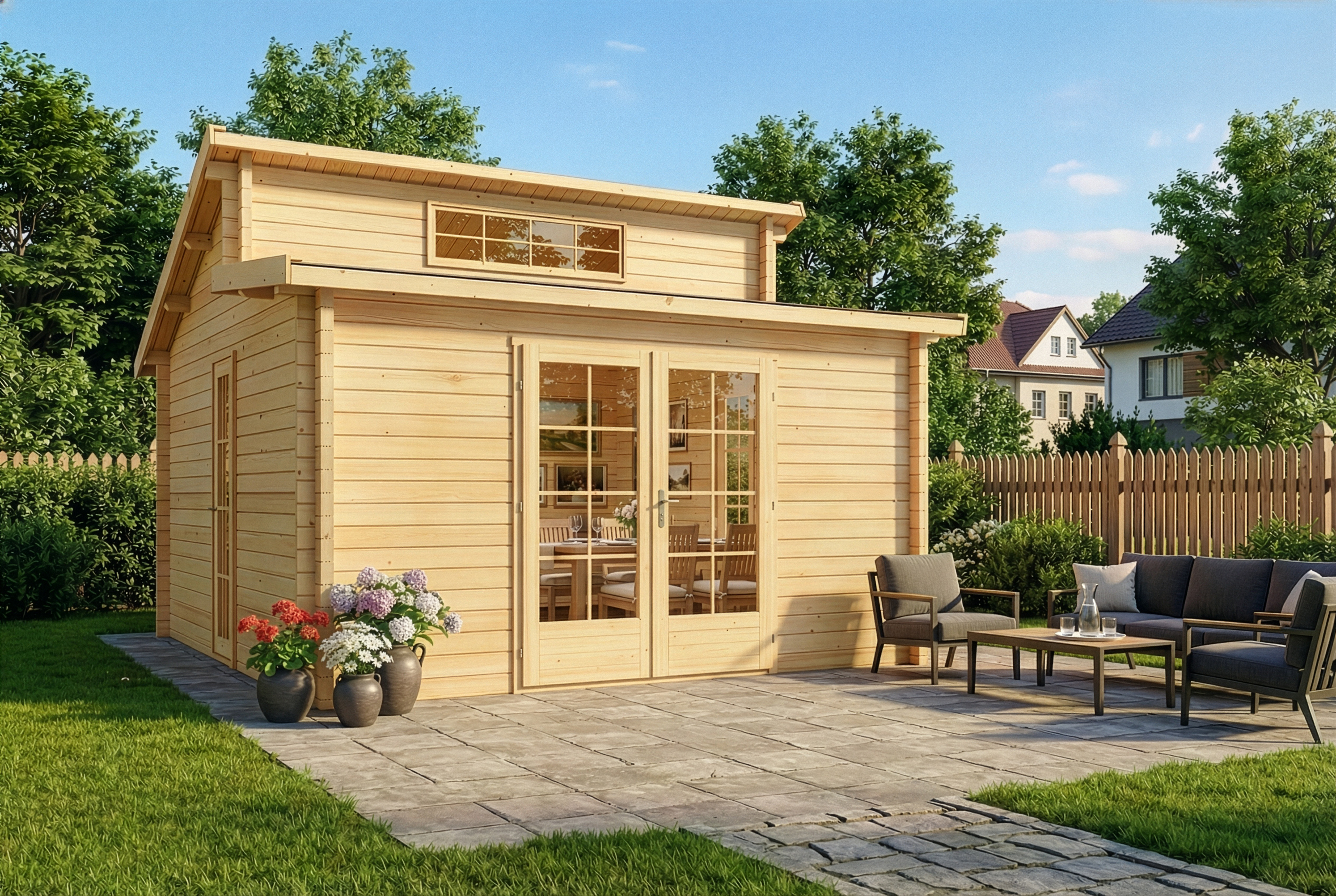 Gartenhaus Lausitz | 4x4m | Restposten 20% Rabatt