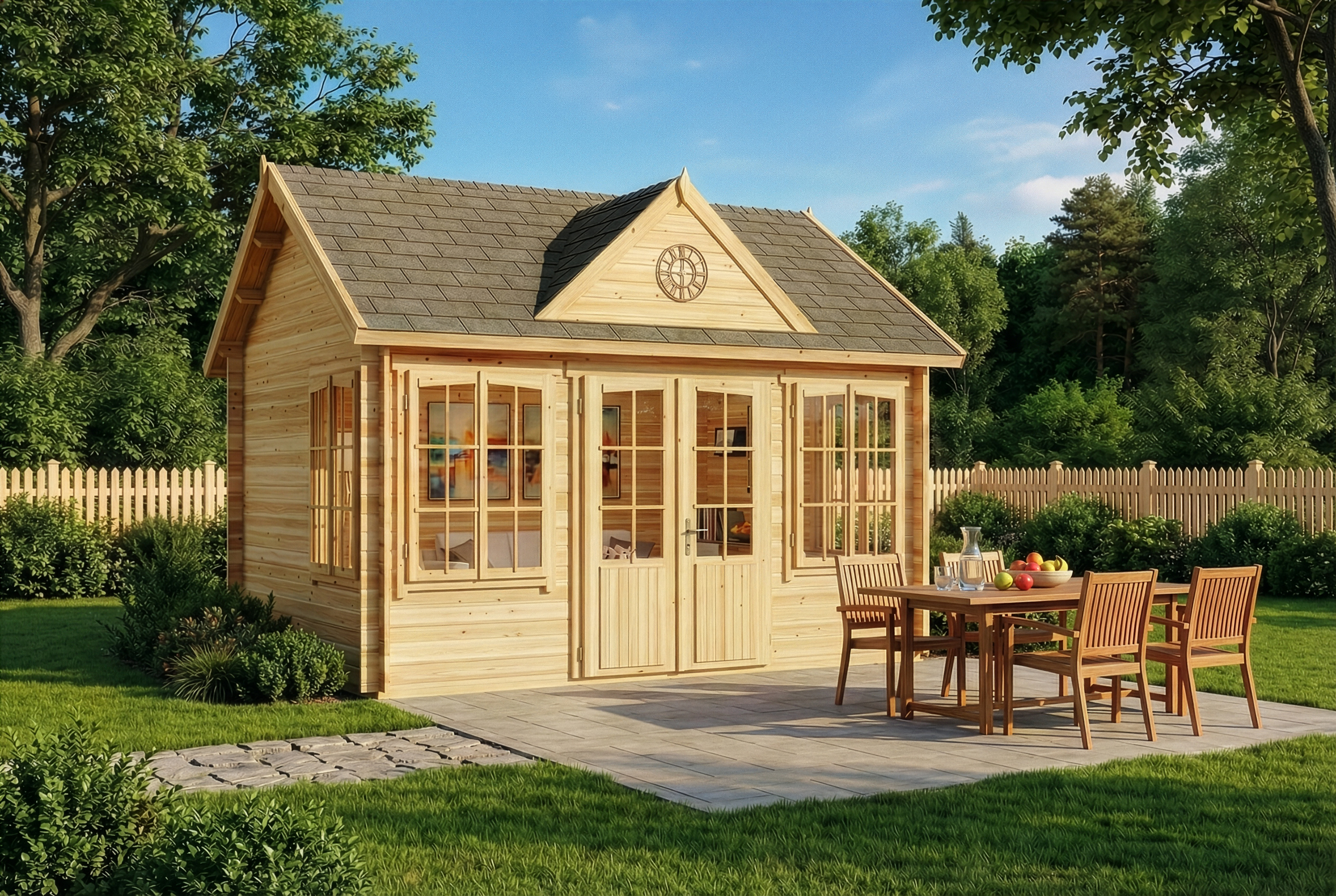 Gartenhaus CLOCKHOUSE® | 4x3m | Restposten 14% Rabatt
