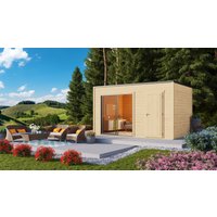 Fjordholz Gartenhaus Modell Q-BIC Alu 44 I | 4x3m | Restposten 26% Rabatt