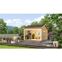 Fjordholz Gartenhaus Alu Concept Jara 44 A | 4x3m | Restposten 26% Rabatt
