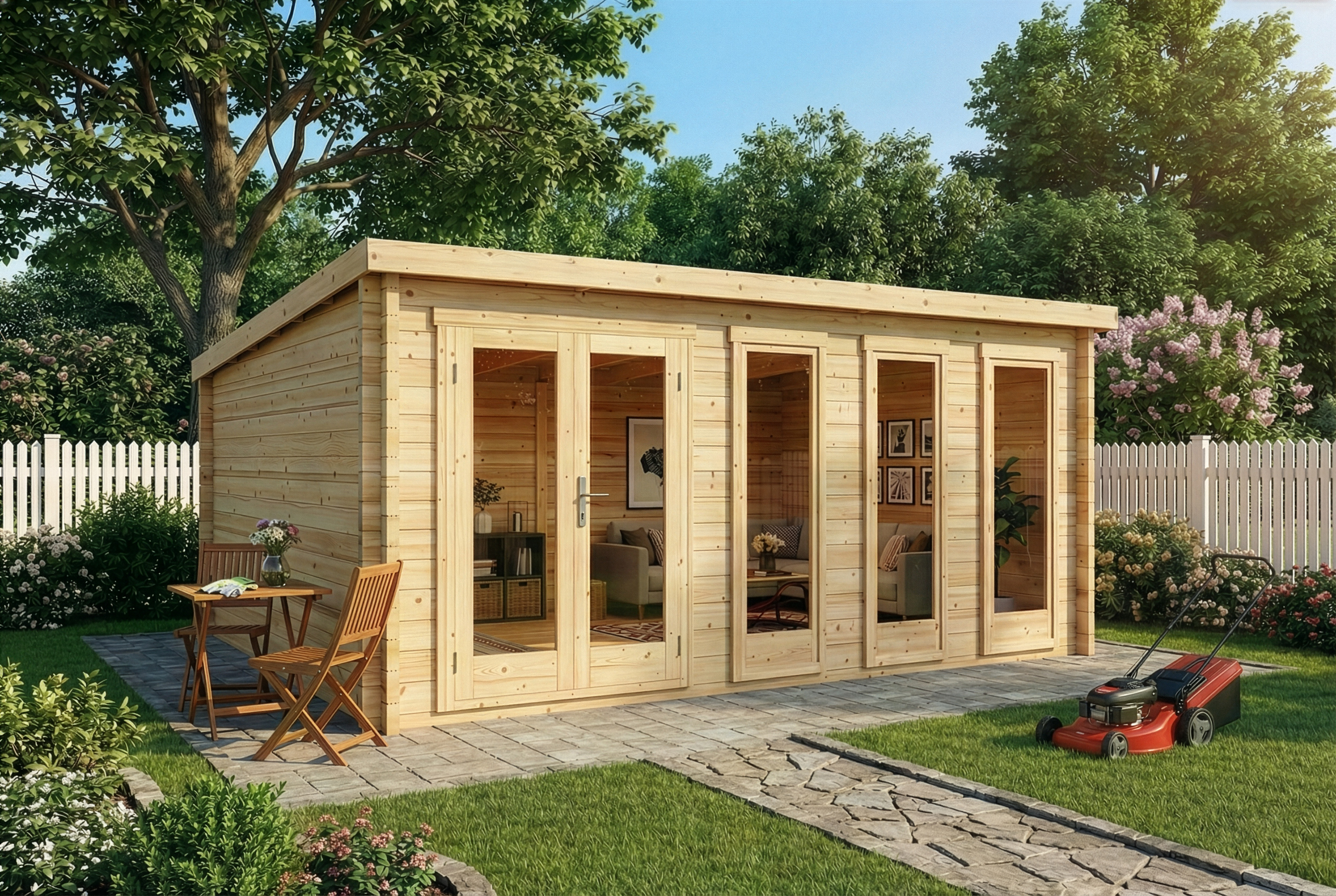 Gartenhaus Atrium D | 6x6m | Restposten 14% Rabatt