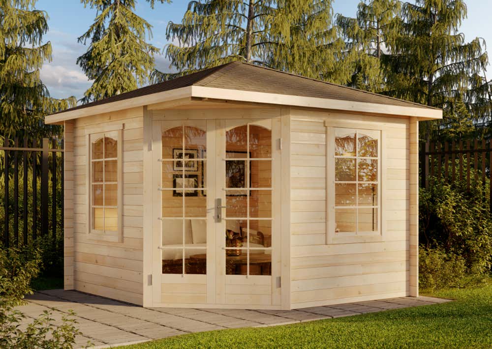 5-Eck Gartenhaus Viking | 3x3m | Restposten 15% Rabatt