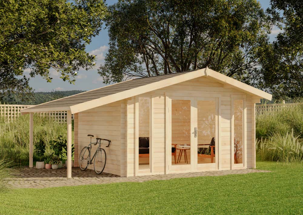 Gartenhaus Mirko Modern mit Schleppdach | 5x4m | Restposten 16% Rabatt
