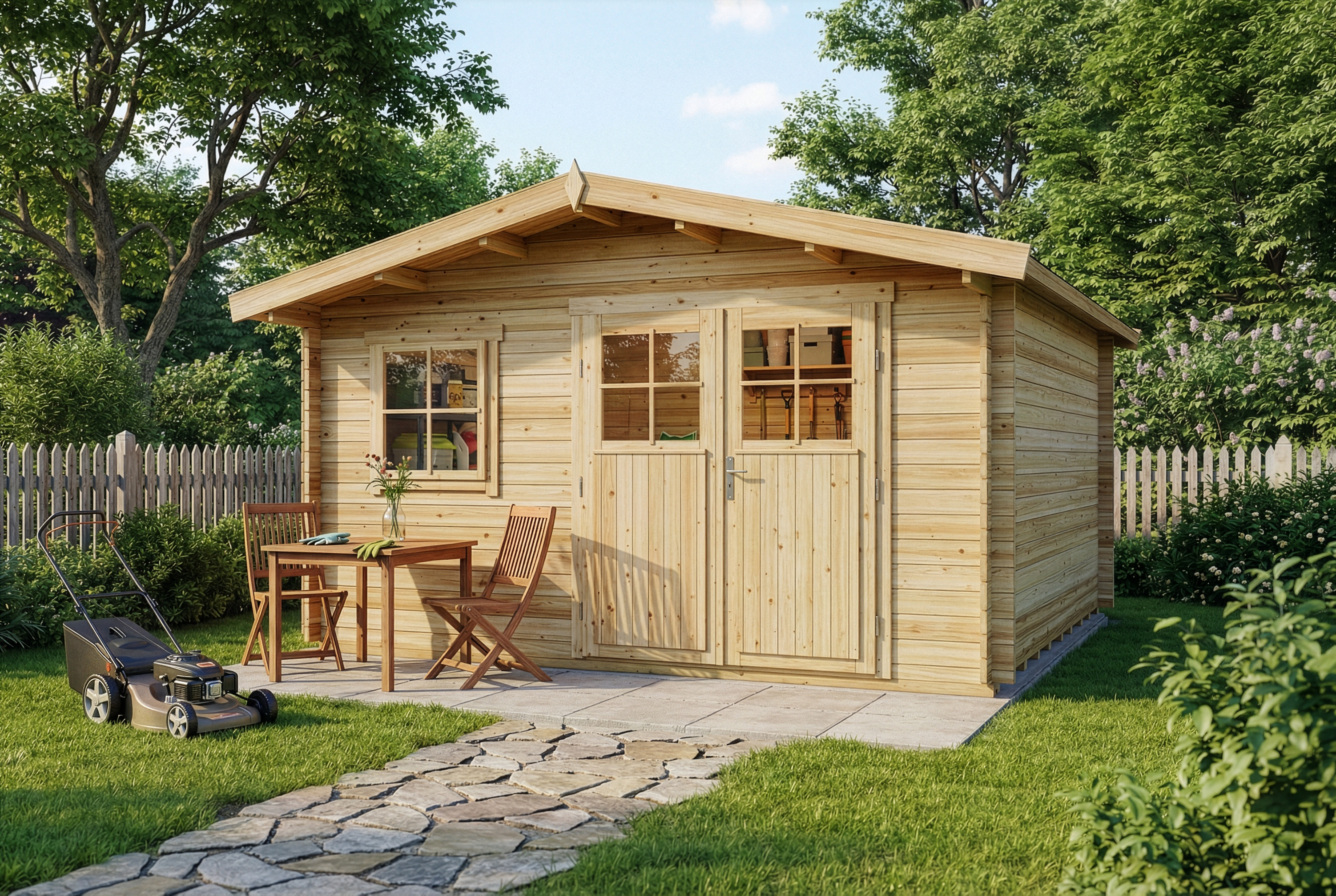 Gartenhaus Valeria | 4x4m | Restposten 21% Rabatt