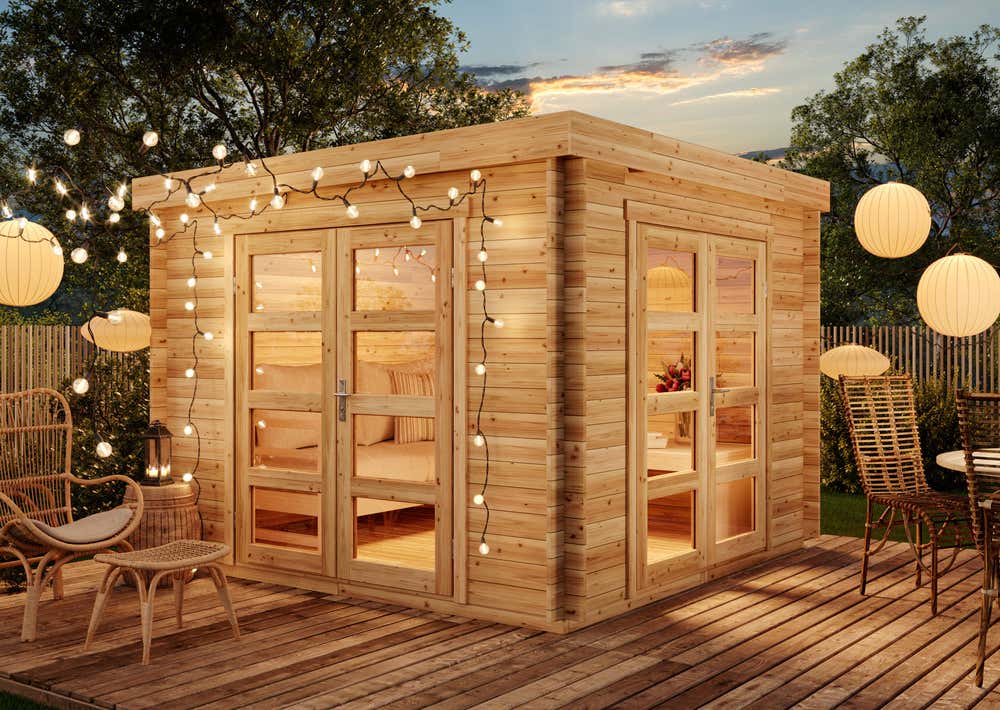 Gartenhaus Paloma Beach | 3x3m | Restposten 17% Rabatt