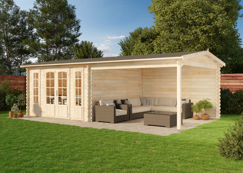 Gartenhaus Freiburg | 8x4m | Restposten 19% Rabatt