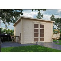 Fjordholz Gartenhaus Modell Max 44 G | 3x3m | Restposten 26% Rabatt