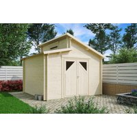 Fjordholz Gartenhaus Modell Varianta 44 D | 3x3m | Restposten 26% Rabatt