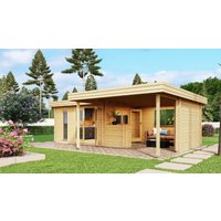 Fjordholz Gartenlounge Modell Romie 70 | 6x4m | Restposten 26% Rabatt