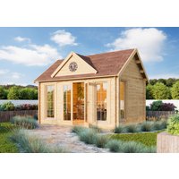 Fjordholz Gartenhaus Modell Teehaus Glasgow 44 A | 5x4m | Restposten 26% Rabatt