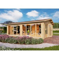 Fjordholz Gartenhaus Modell Marina 70 | 8x4m | Restposten 26% Rabatt