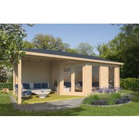 Fjordholz Gartenhaus Modell Lisa 44 F Modern | 6x4m | Restposten 26% Rabatt