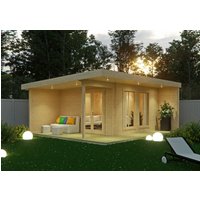 Fjordholz Gartenlounge Modell Klaus 44 | 6x4m | Restposten 26% Rabatt