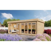 Fjordholz Gartenhaus Modell Kevin 44 | 7x4m | Restposten 26% Rabatt