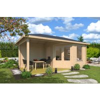 Fjordholz Gartenhaus Modell Lisa 44 D Klassik | 4x3m | Restposten 26% Rabatt
