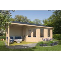 Fjordholz Gartenhaus Modell Lisa 44 F Klassik | 6x4m | Restposten 26% Rabatt