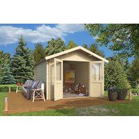 Fjordholz Satteldach Gartenhaus Modell Leipzig 44 | 3x2m | Restposten 26% Rabatt