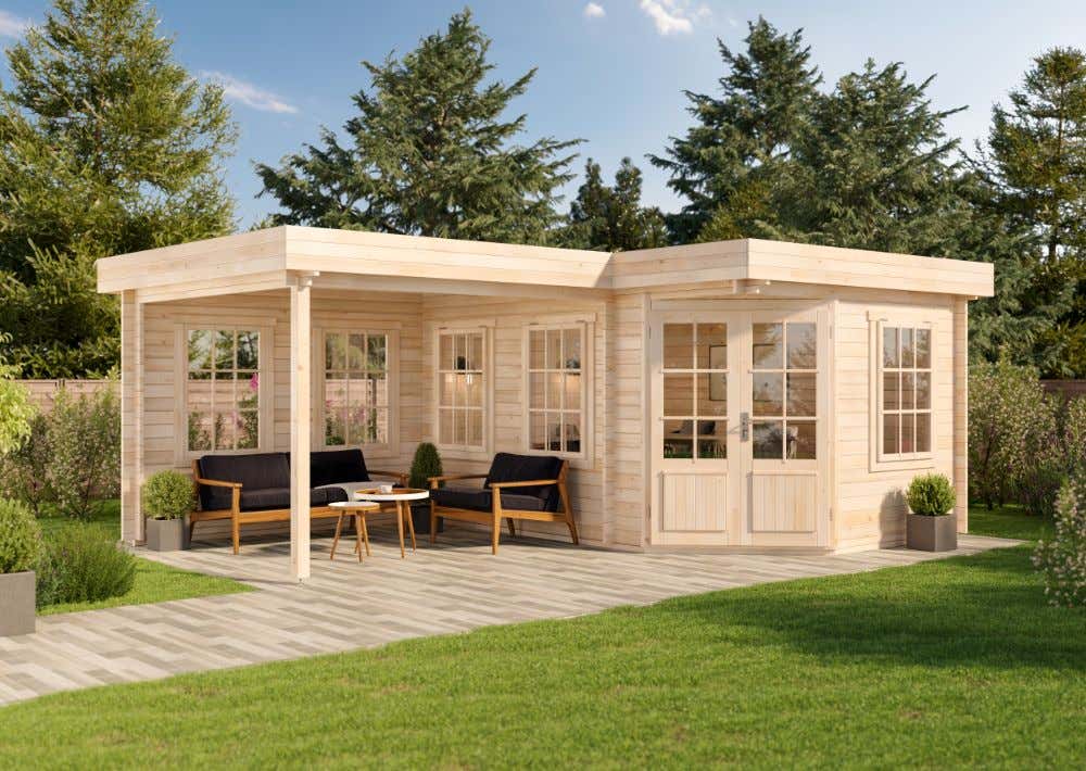 5-Eck Gartenhaus Pepe | 6x4m | Restposten 16% Rabatt Unkategorisiert online kaufen