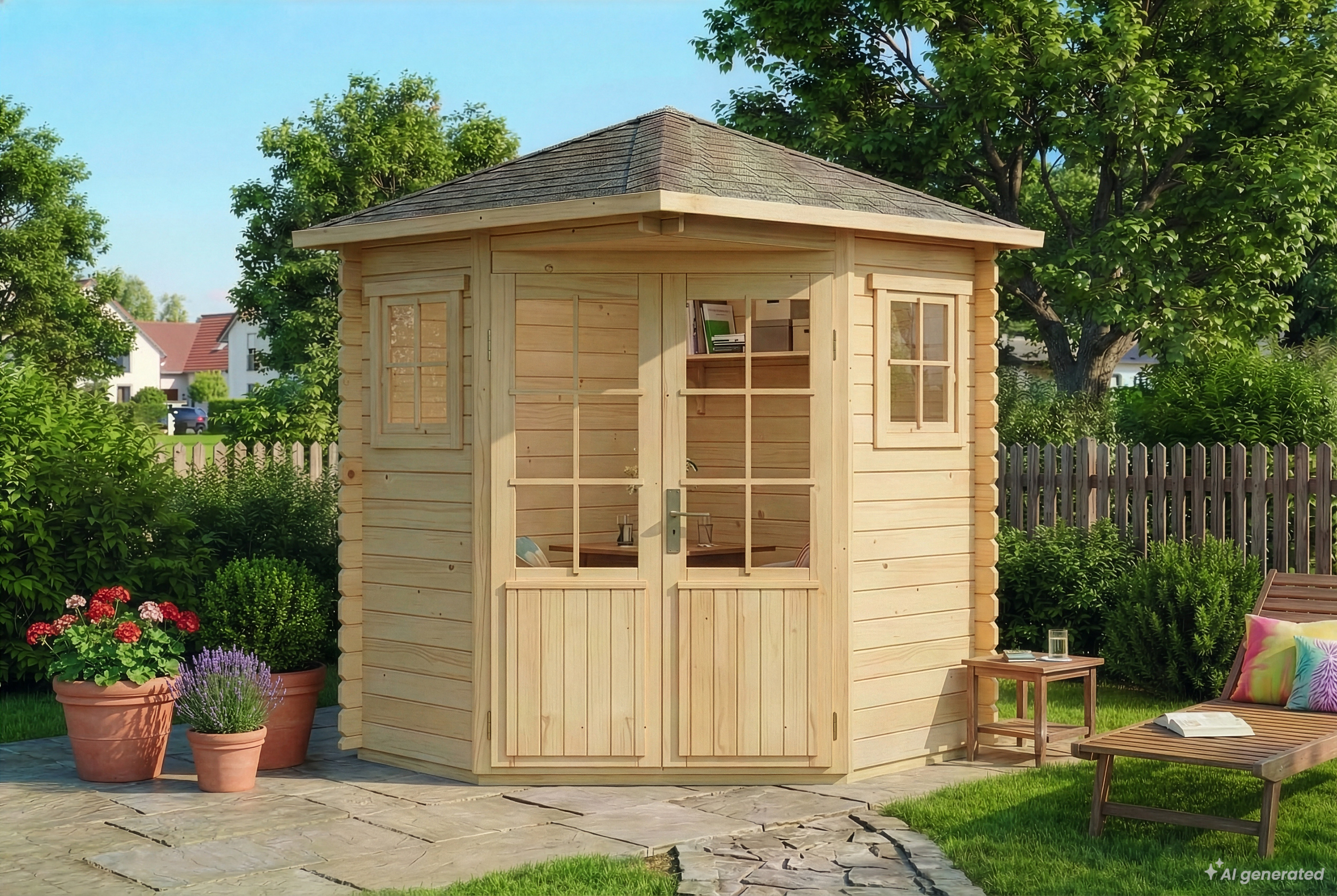B-Ware 5-Eck Gartenhaus Modell Sunny-A - Ohne Schutz-Imprägnierung | 2x2m | Restposten 36% Rabatt Unkategorisiert online kaufen B-Ware 5-Eck Gartenhaus Modell Sunny-A - Ohne Schutz-Imprägnierung | 2x2m | Restposten 36% Rabatt Unkategorisiert online kaufen