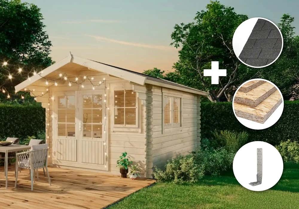 ECO Set - Gartenhaus Gabriel 300 x 400 cm | 5x3m | Restposten 13% Rabatt Unkategorisiert online kaufen