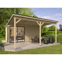 Fjordholz Gartenhaus Modell Amrum-5 mit Vordach | 5x4m | Restposten 26% Rabatt Unkategorisiert online kaufen