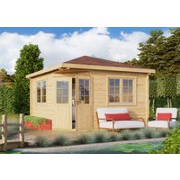 Fjordholz Gartenhaus Modell Fargo 70 A | 4x4m | Restposten 26% Rabatt Unkategorisiert online kaufen