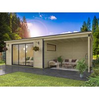 Fjordholz Gartenhaus Modell Poel-3 mit Anbau | 6x3m | Restposten 26% Rabatt Unkategorisiert online kaufen