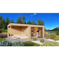 Fjordholz Gartenhaus Modell Q-BIC Alu 44 A + SD | 6x4m | Restposten 26% Rabatt Unkategorisiert online kaufen