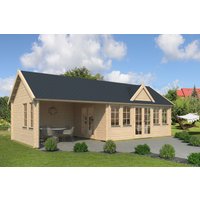 Fjordholz Gartenhaus Modell Teehaus Kensington 70 | 8x4m | Restposten 26% Rabatt Unkategorisiert online kaufen
