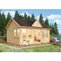 Fjordholz Gartenhaus Modell Teehaus Leeds 44 | 5x4m | Restposten 26% Rabatt Unkategorisiert online kaufen