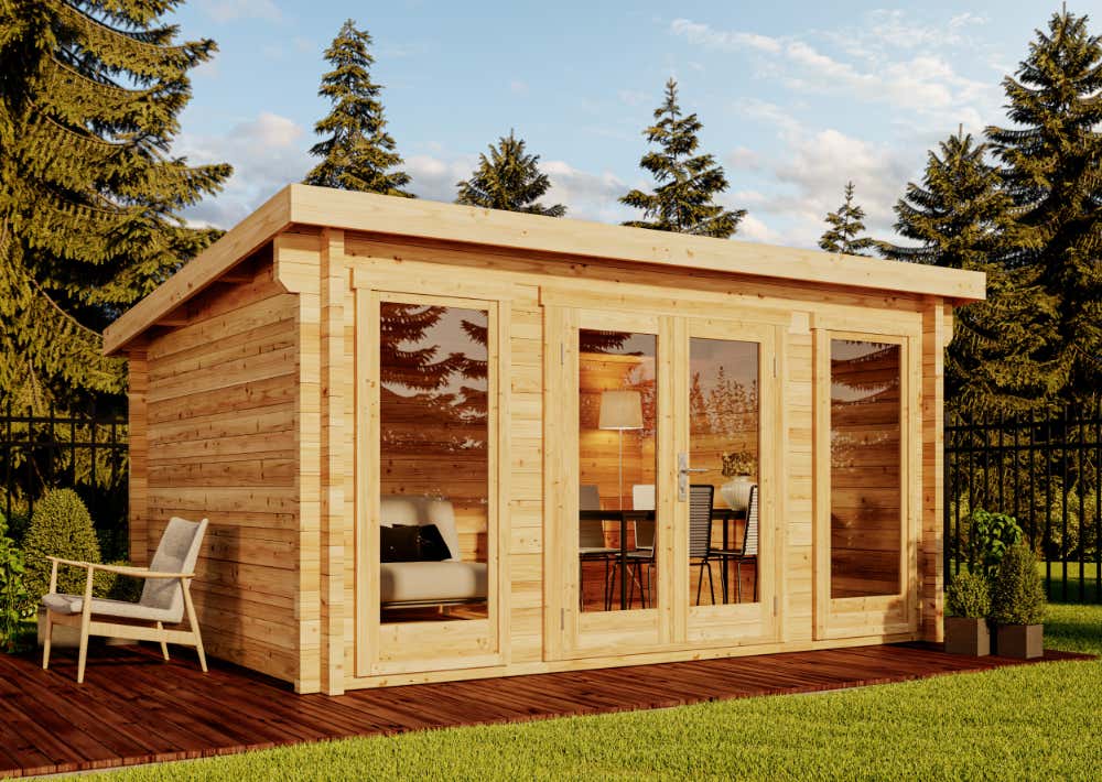 Gartenhaus Atrium F | 4x3m | Restposten 14% Rabatt Unkategorisiert Produktbild