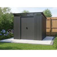 Metall Gerätehaus Modell Lübeck 4,05 m² | 2x2m | Restposten 28% Rabatt Unkategorisiert online kaufen