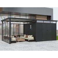 Metall Gerätehaus Modell Style 7,56 m² Spar-Set-5 | 8x4m | Restposten 36% Rabatt Unkategorisiert online kaufen
