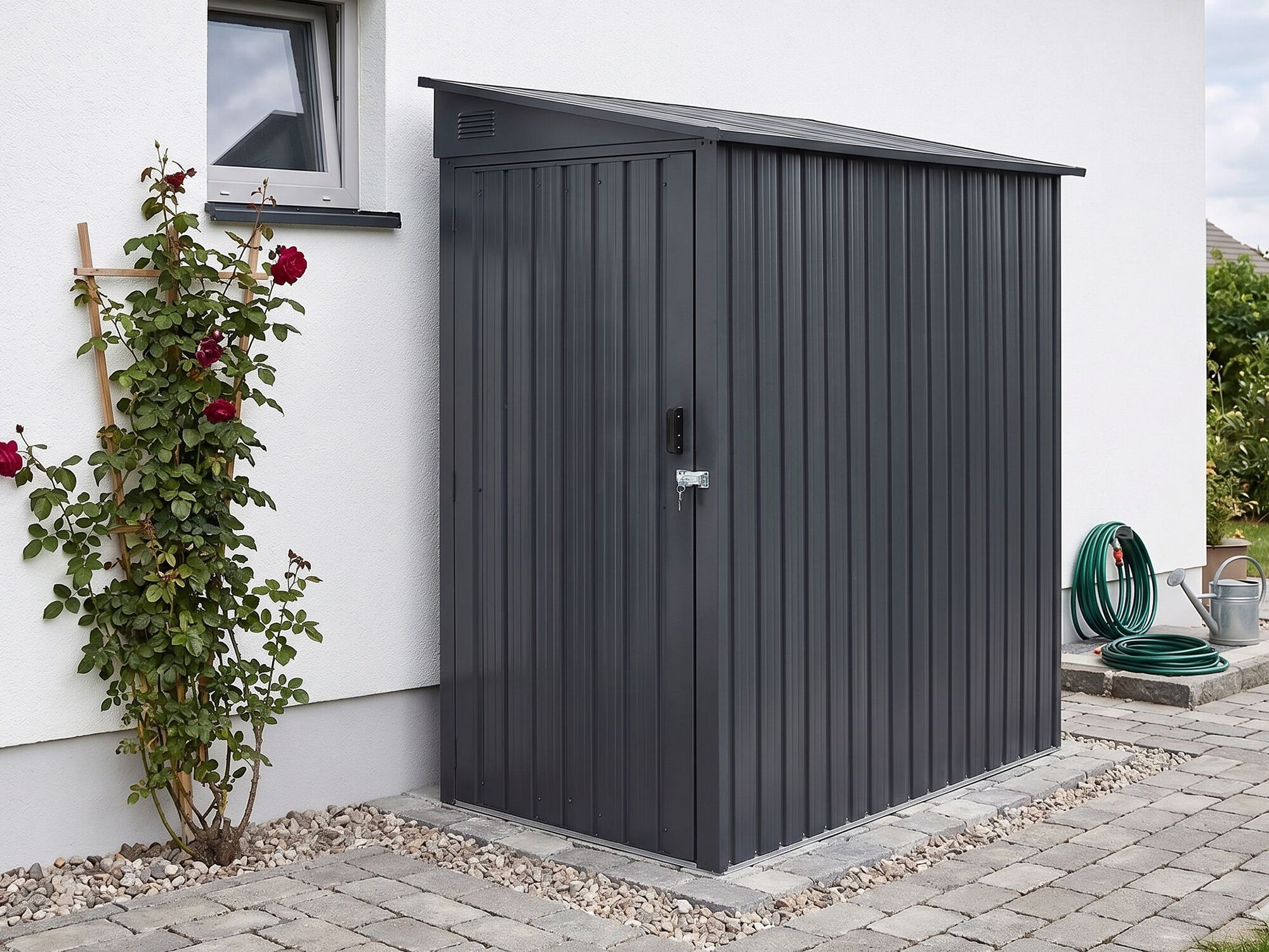 StarLine Metallgerätehaus Modell Slope 1,90 m² | 2x1m | Restposten 26% Rabatt Unkategorisiert online kaufen