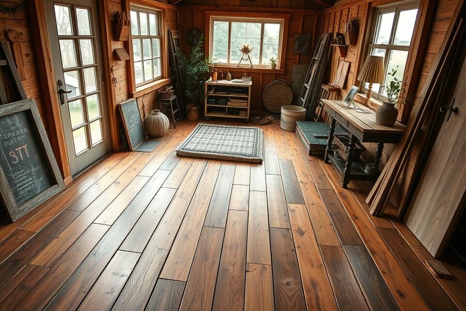 Anleitung: Holz-Fußbodenbretter im Gartenhaus verlegen