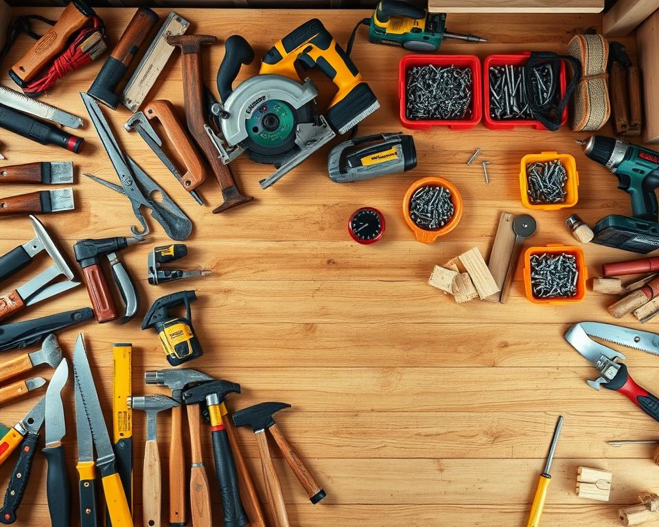 Werkzeuge Boden verlegen