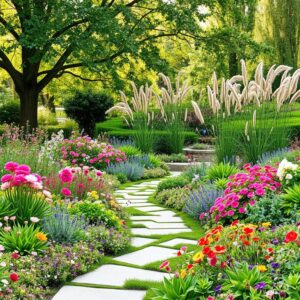 pflegeleichten großen Garten gestalten