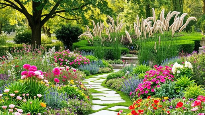 pflegeleichten großen Garten gestalten