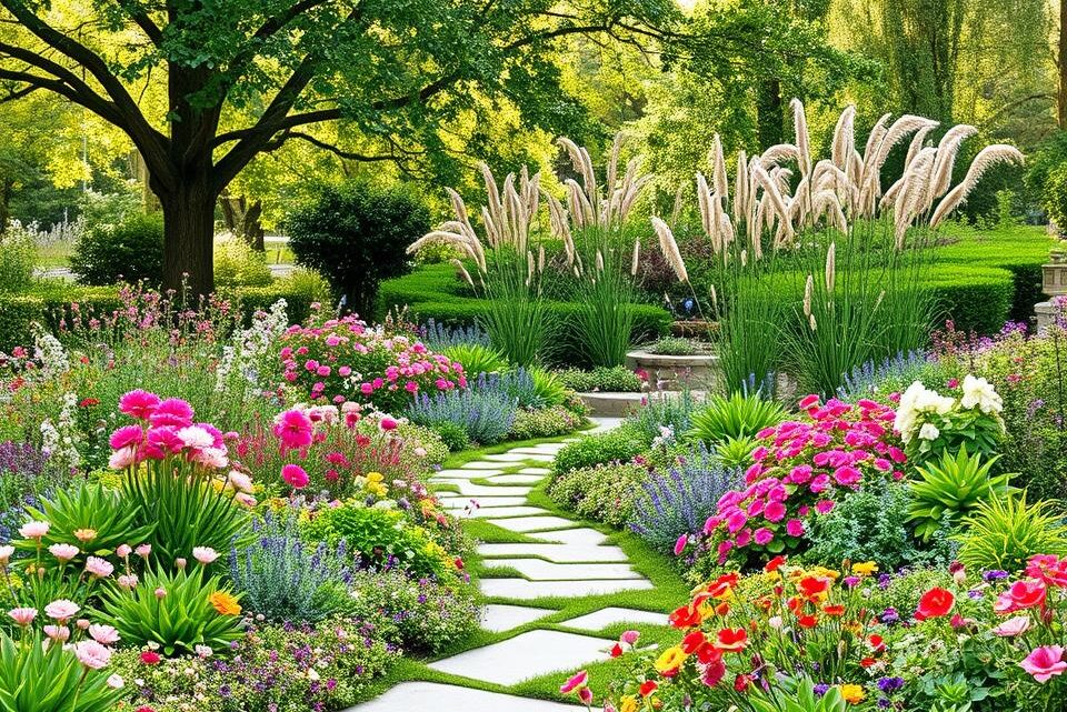 pflegeleichten großen Garten gestalten