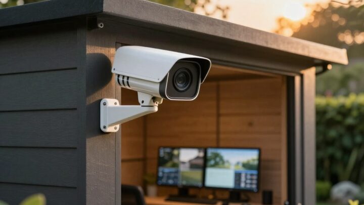 Moderne Überwachungstechnik im Gartenhaus