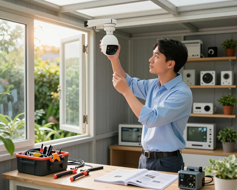 Professionelle Überwachungssystem-Installation